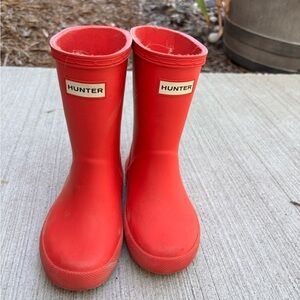 Hunter Kids pink Waterproof Boots